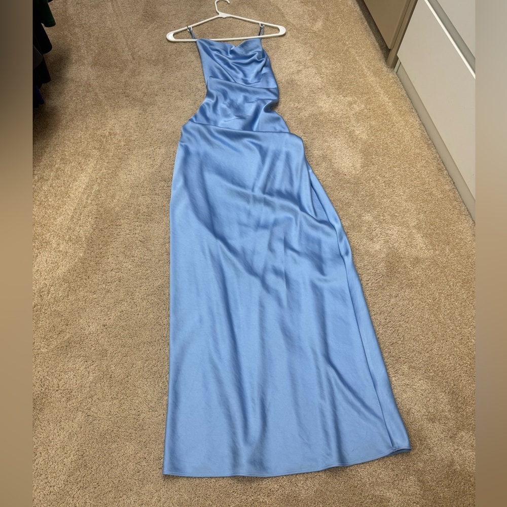 Significant Other Backless Blue Dress
